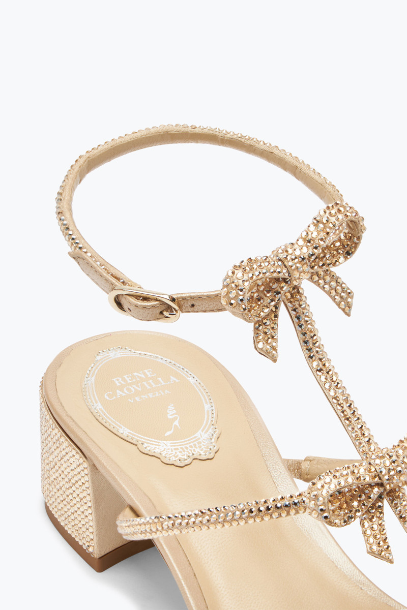 Caterina Crystal Beige Sandal 35 5