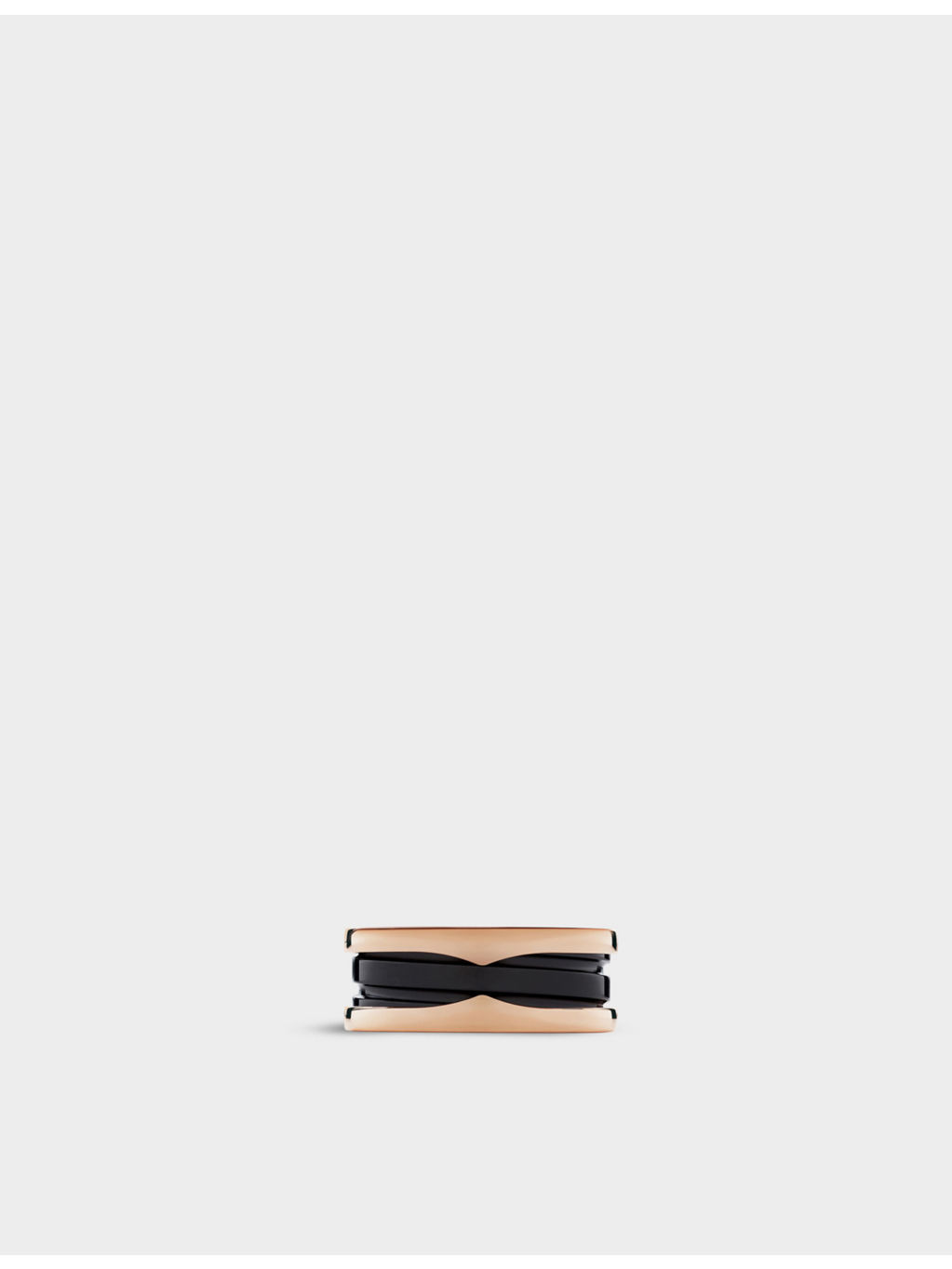 B.zero1 18ct rose-gold and ceramic ring - 3