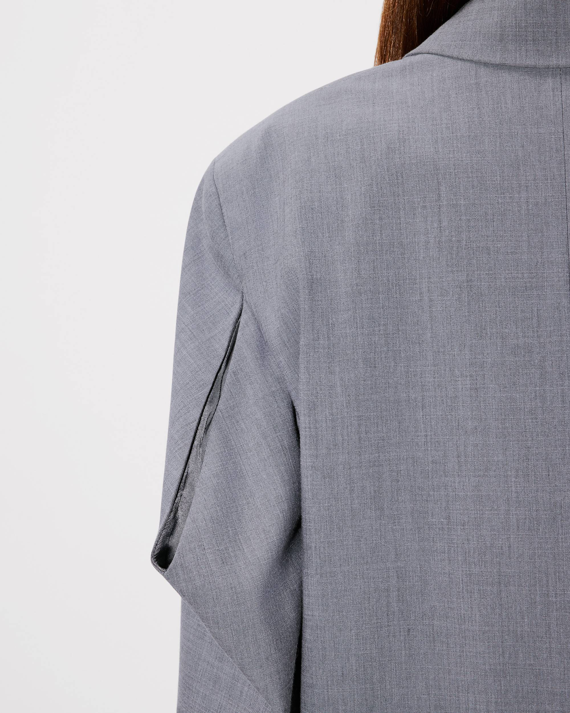 Oversized wool kimono blazer - 10