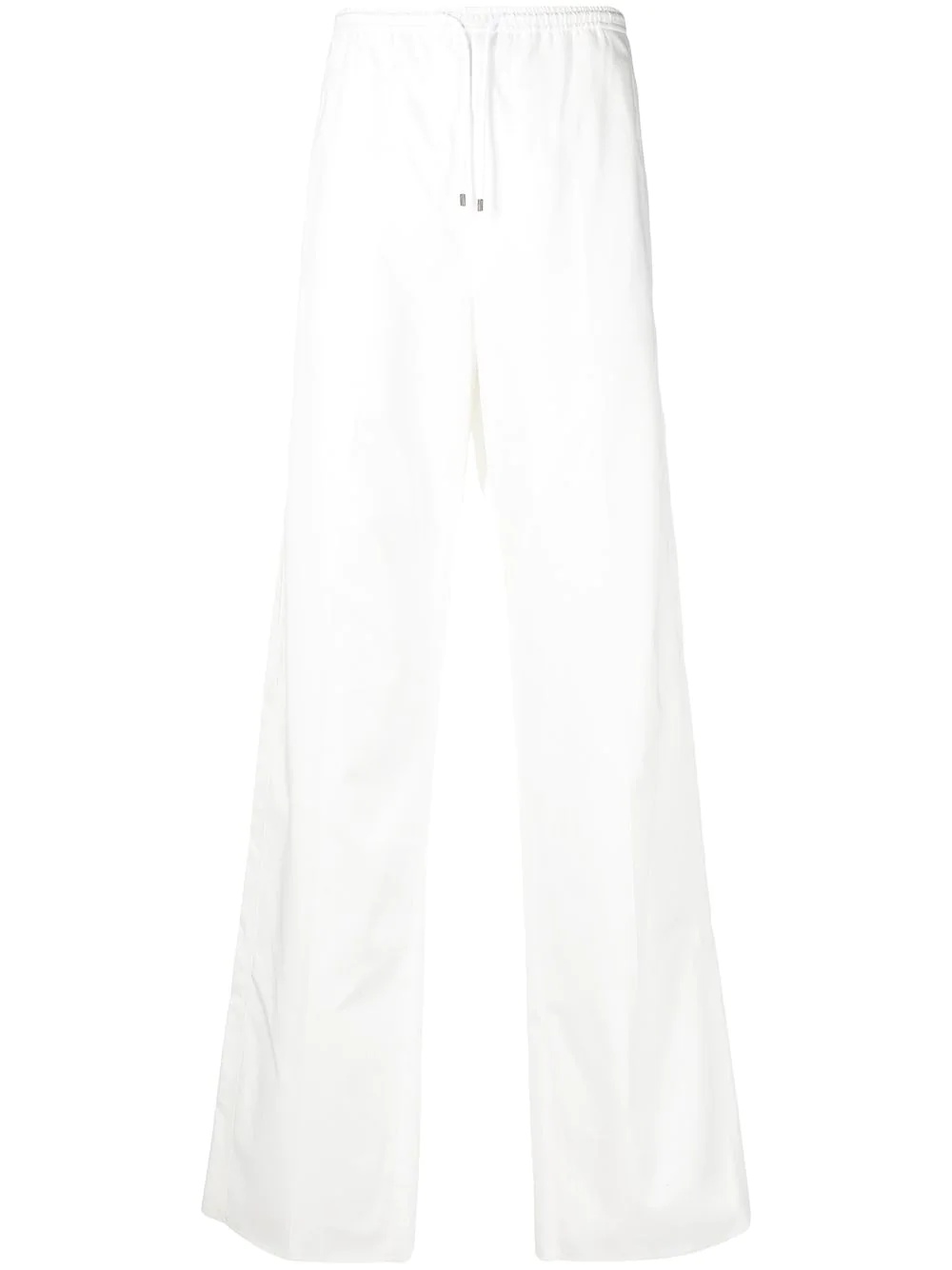 straight-leg drawstring trousers - 1