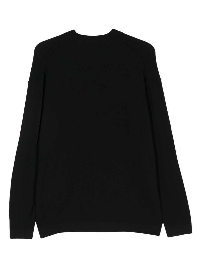 Comme des Garçons Homme logo-embroidered cotton jumper outlook