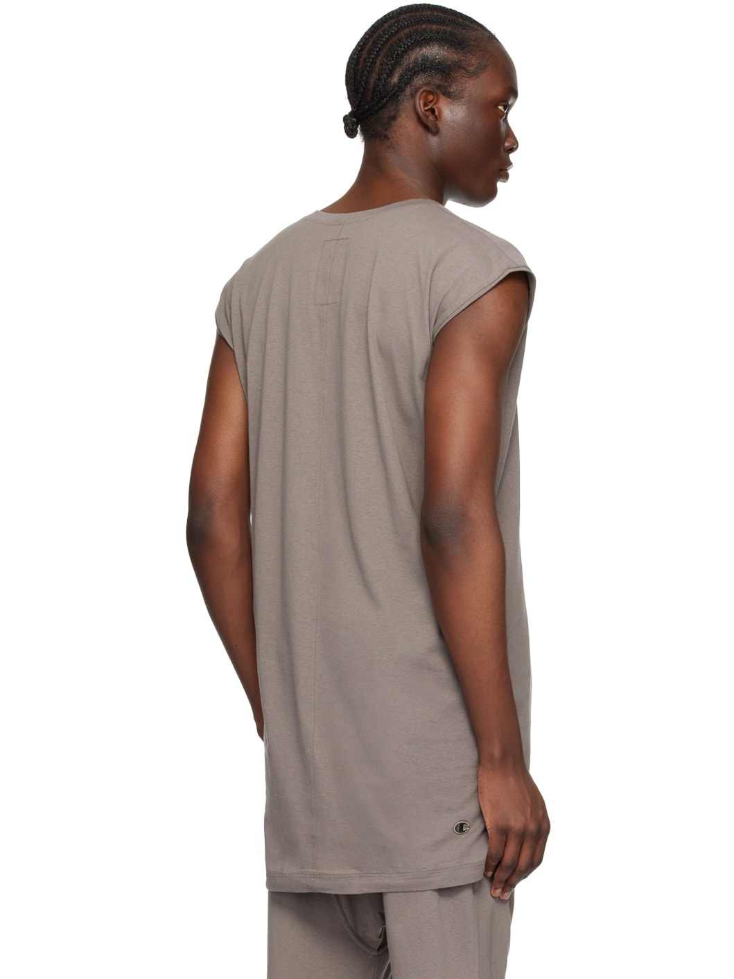 Rick Owens Gray Champion Edition Dylan T-Shirt | REVERSIBLE