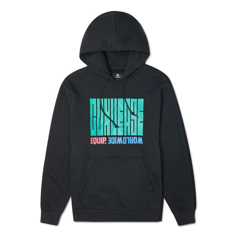 Converse Equip Worldwide Graphic Hoodie 'Black' 10021272-A02 - 1