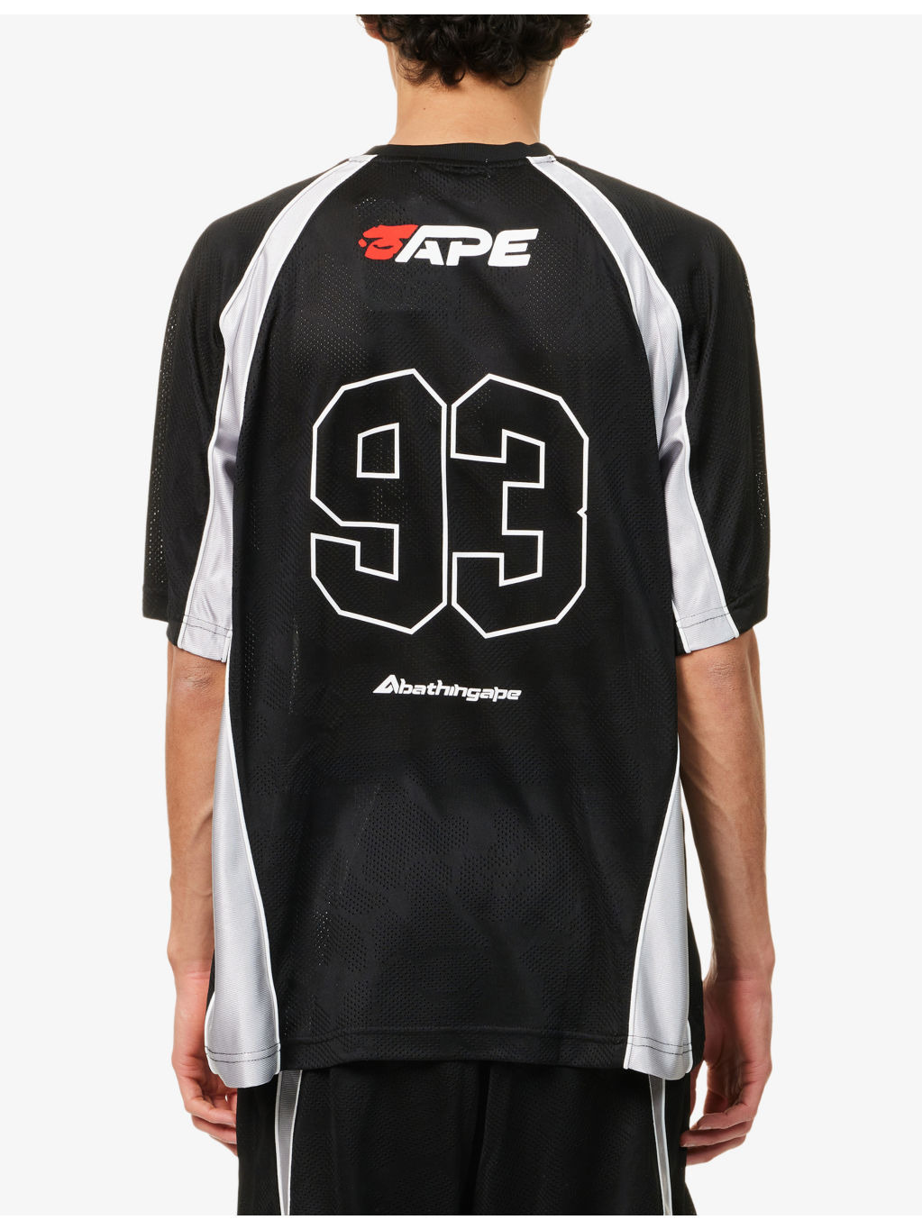 Logo-Print Jacquard Football Jersey T-Shirt - 4
