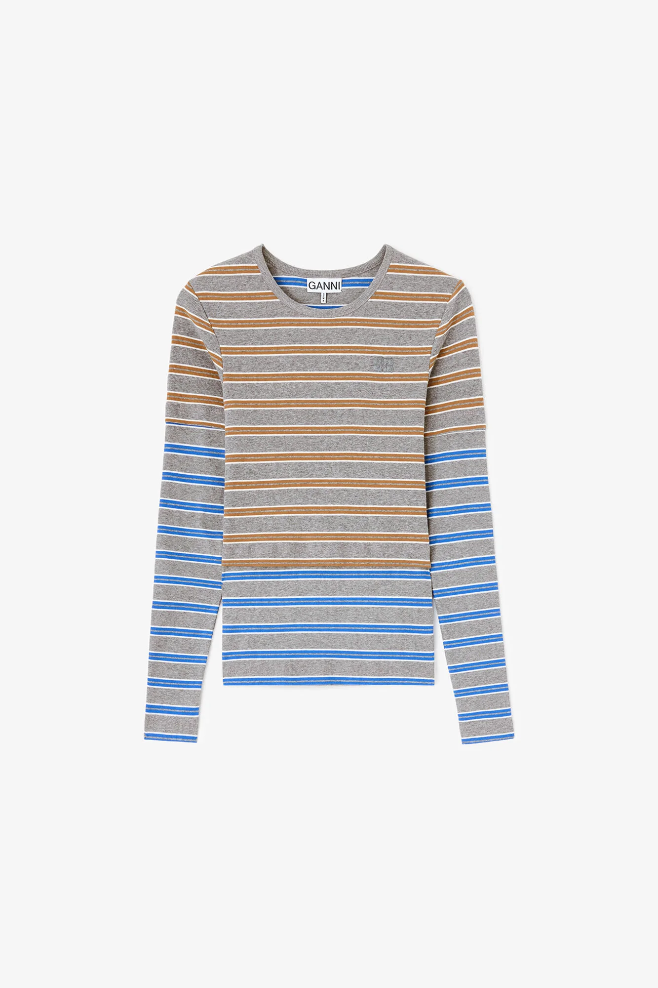 LONG-SLEEVE TOP IN DOUBLE STRIPE - 1