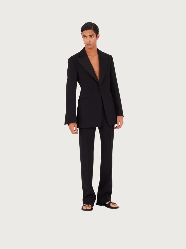 SINGLE BREASTED TUXEDO BLAZER - 5