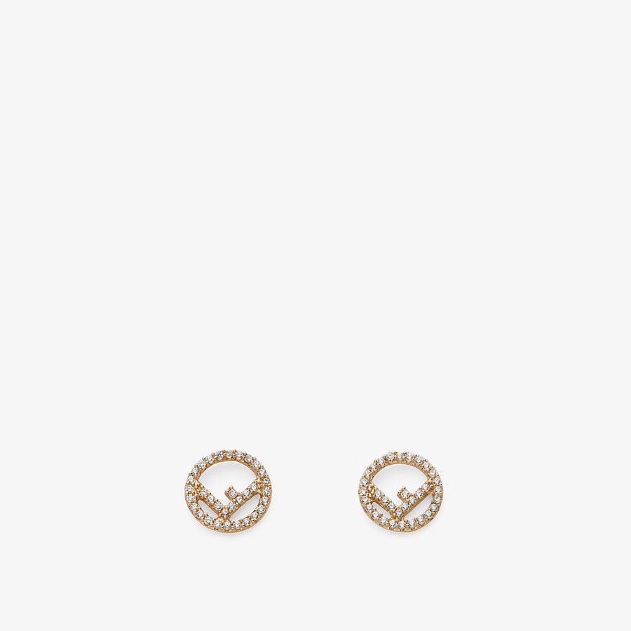 Gold-colored earrings - 1