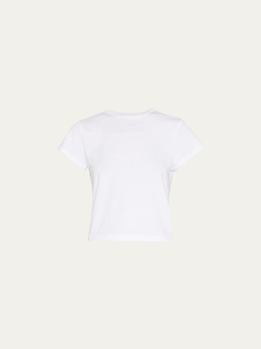 Adine Cropped Crewneck Tee - 1