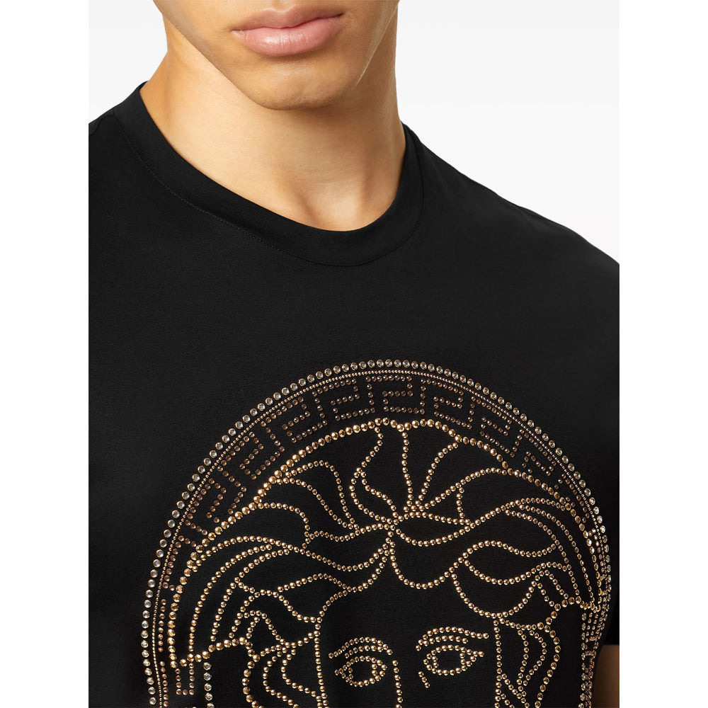 Versace Black T-Shirts & Vests - T-Shirts Men - 2