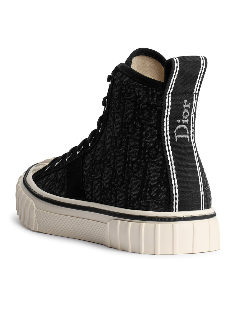 HOOPER HIGH SNEAKER IN BLACK OBLIQUE JACQUARD 4