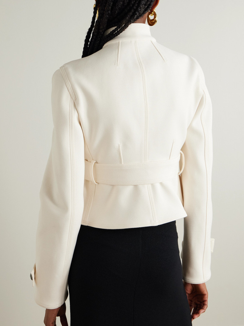Embellished Belted Canvas Jacket 3