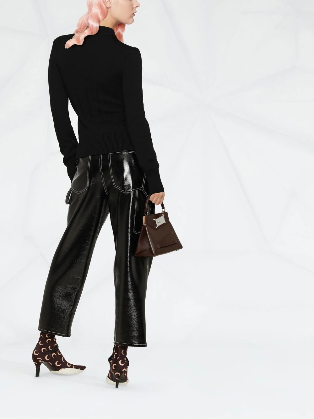 long-sleeve knitted top - 3