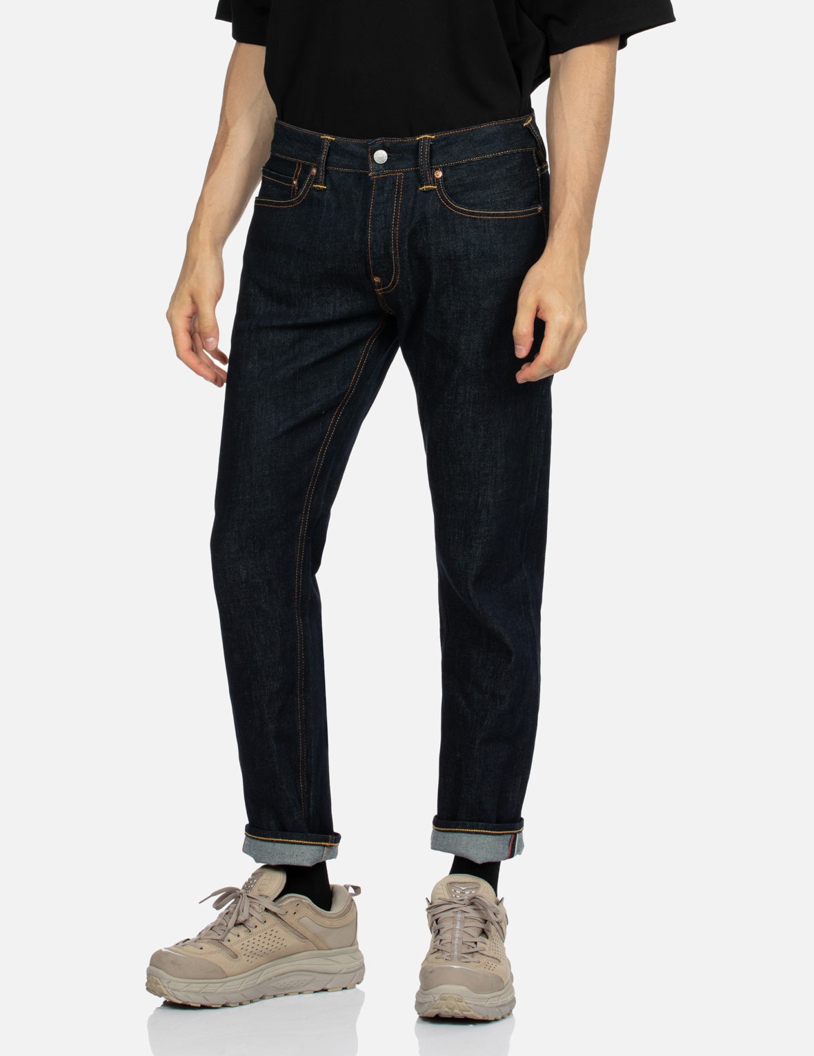 Blue Brushstroke Daicock Slim Cropped-fit  Jeans - 8