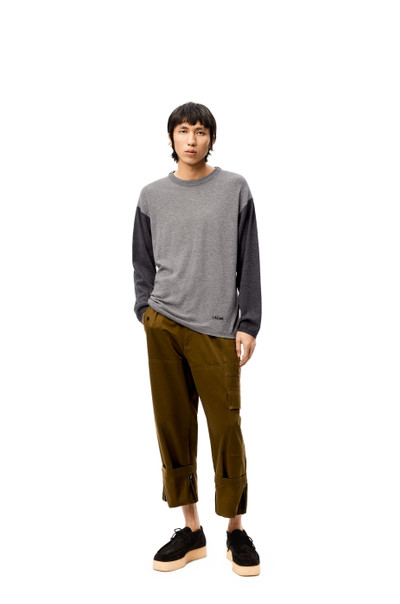 Loewe Colour block sweater in wool and cashmere outlook