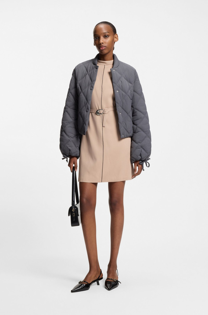 HUGO TUNIC DRESS WITH BELT AND PIPING outlook