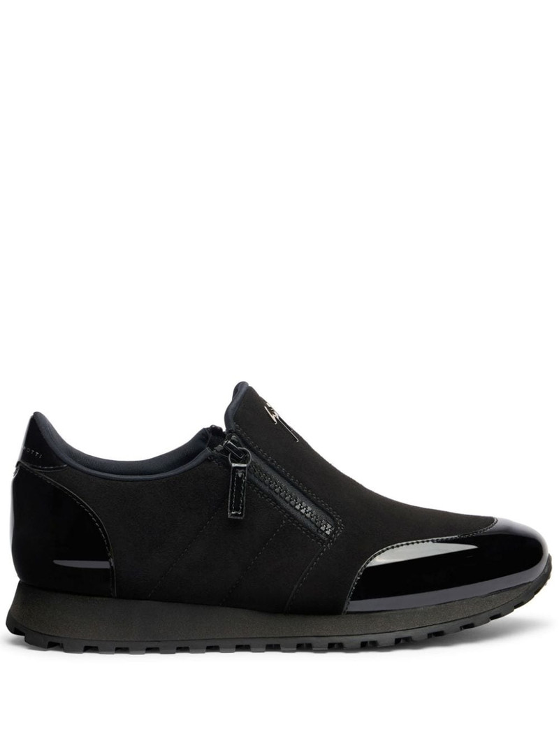 Idle Run suede zip-up loafers 1