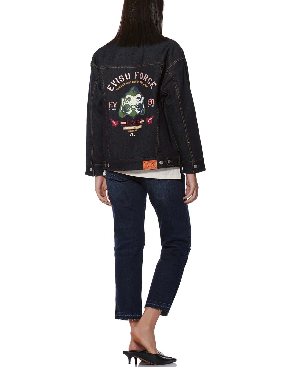 BRUSHSTROKE GODHEAD DENIM JACKET - 5