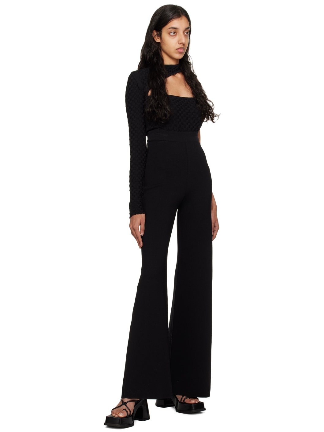 Black Vedra Jumpsuit - 4