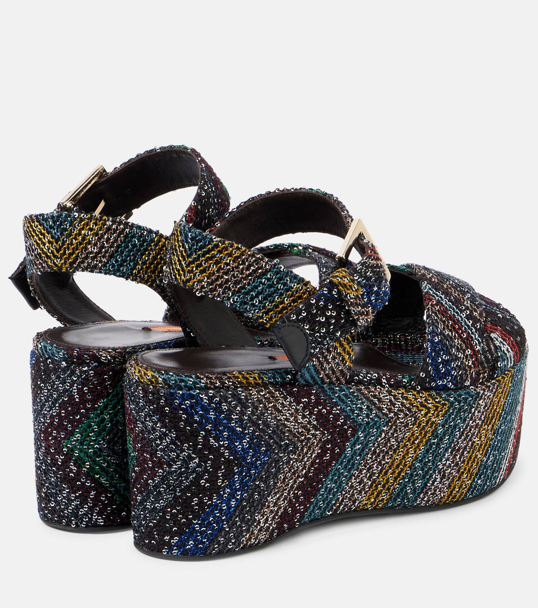 Julia Caperdoni sequined platform sandals - 2