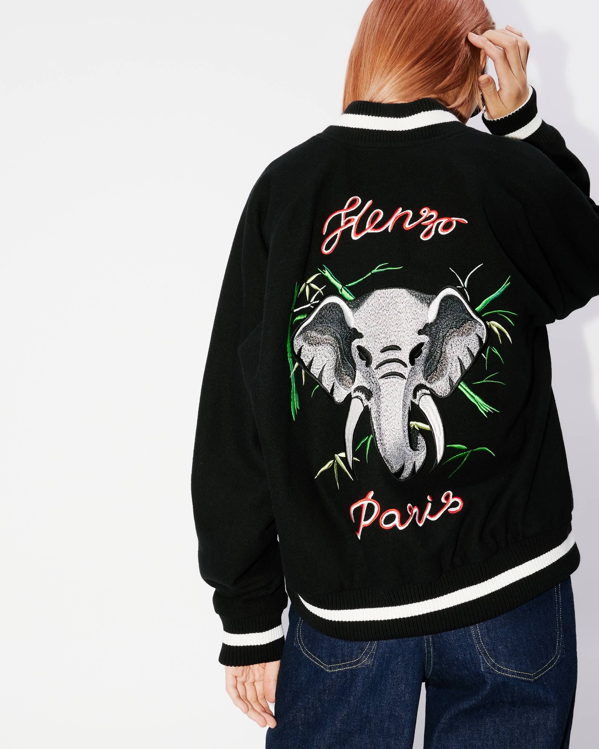 KENZO Elephant' reversible embroidered unisex jacket - 5