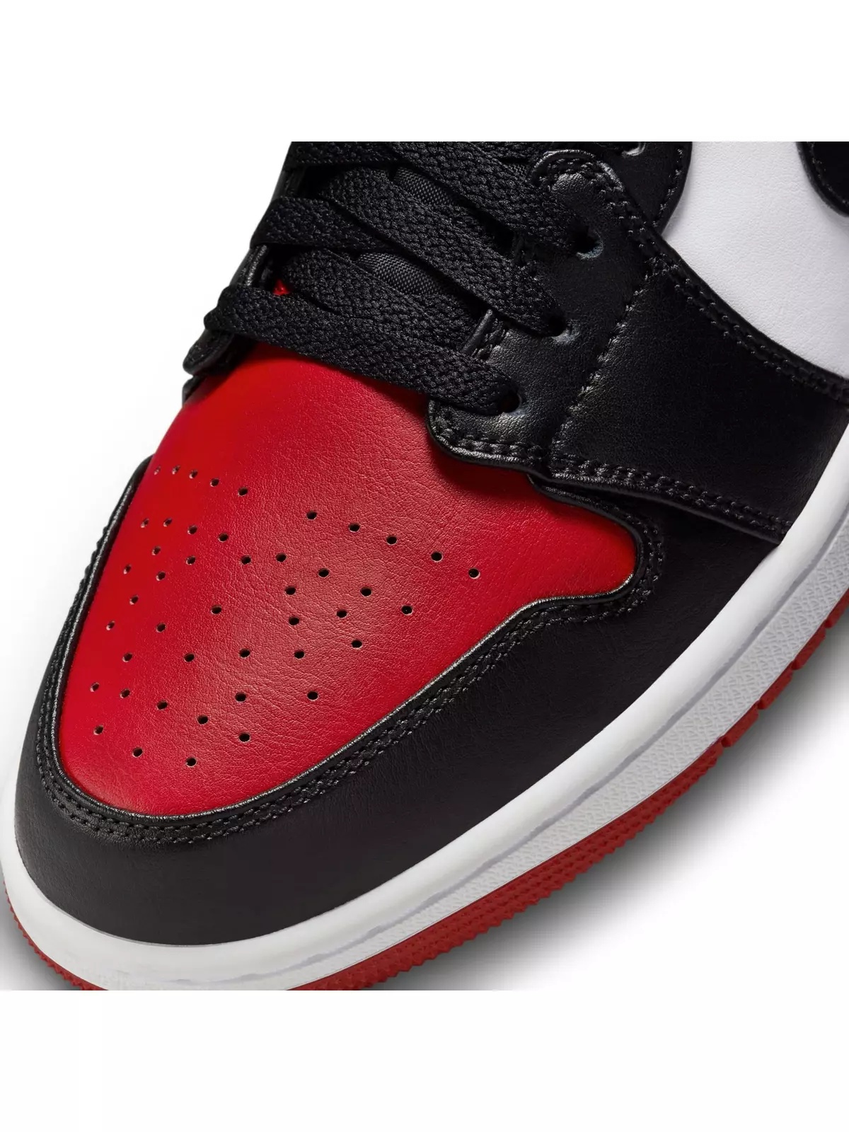 1 Low "White/Black/Varsity Red" Men's Shoe - 10
