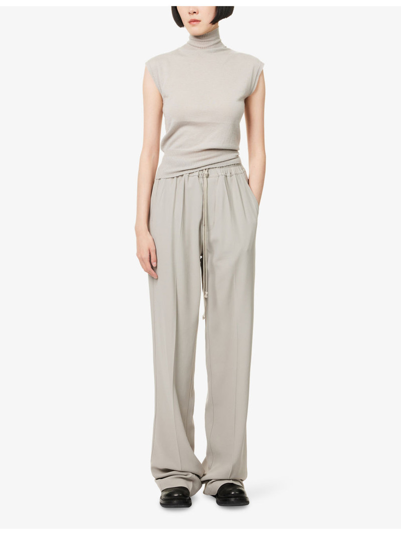 Rick Owens Dietrich Drawstring Straight-Leg Stretch-Woven Jogging Bottoms outlook