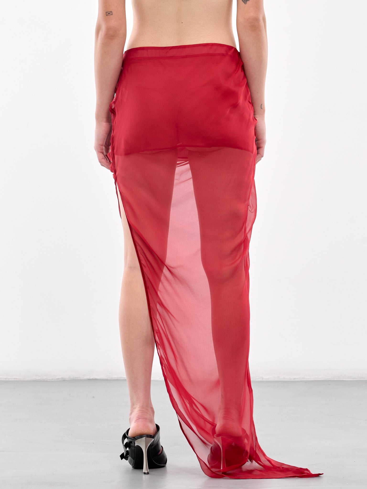 High Slit Midi Skirt - 3