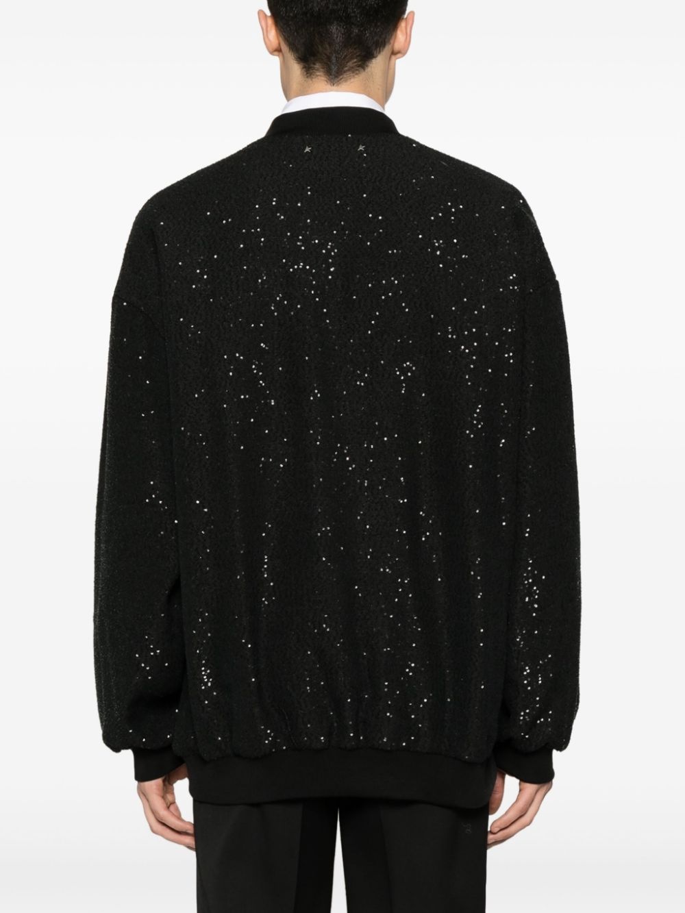 sequin-embellished cardigan - 4