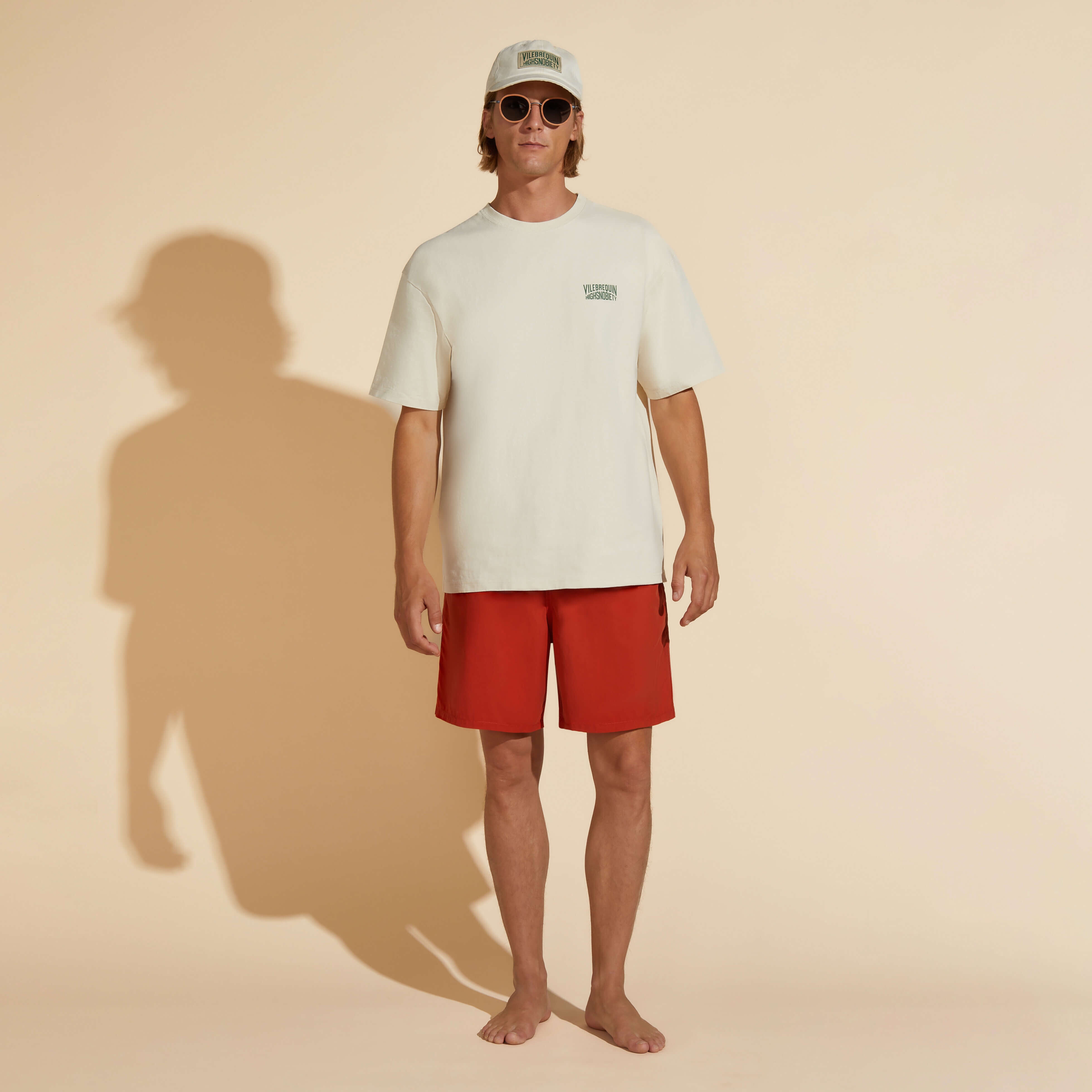 Men Cotton T-shirt Solid - Vilebrequin x Highsnobiety - 5