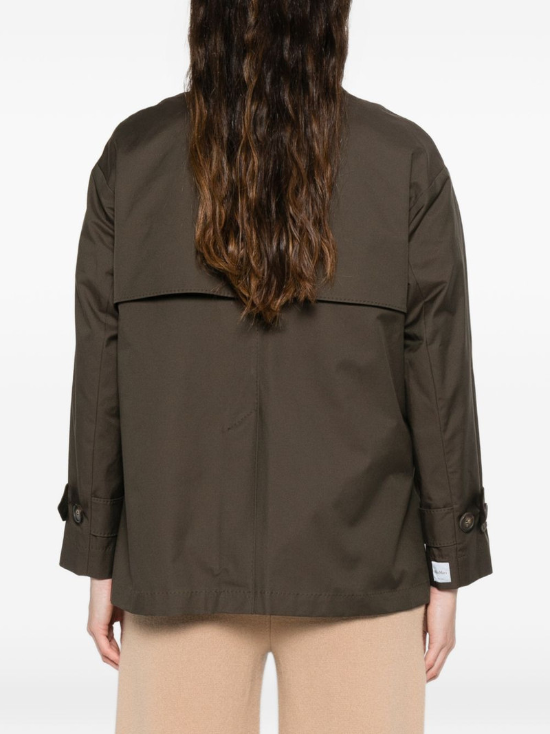logo-patch double-breasted coat 4