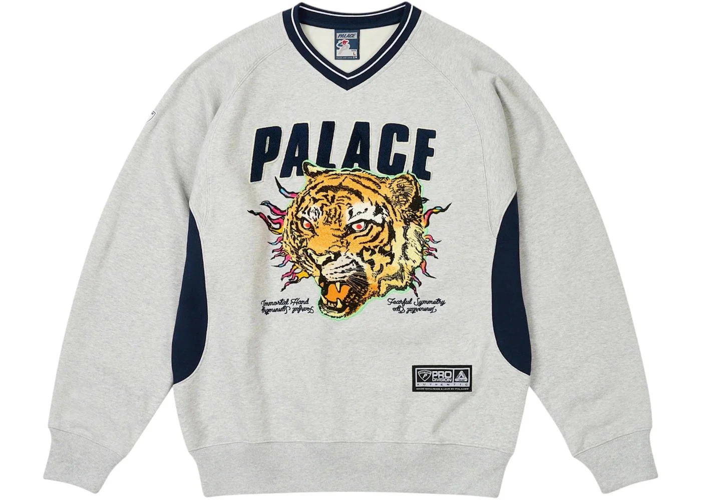 Palace Tora Tora Crew Grey Marl - 1