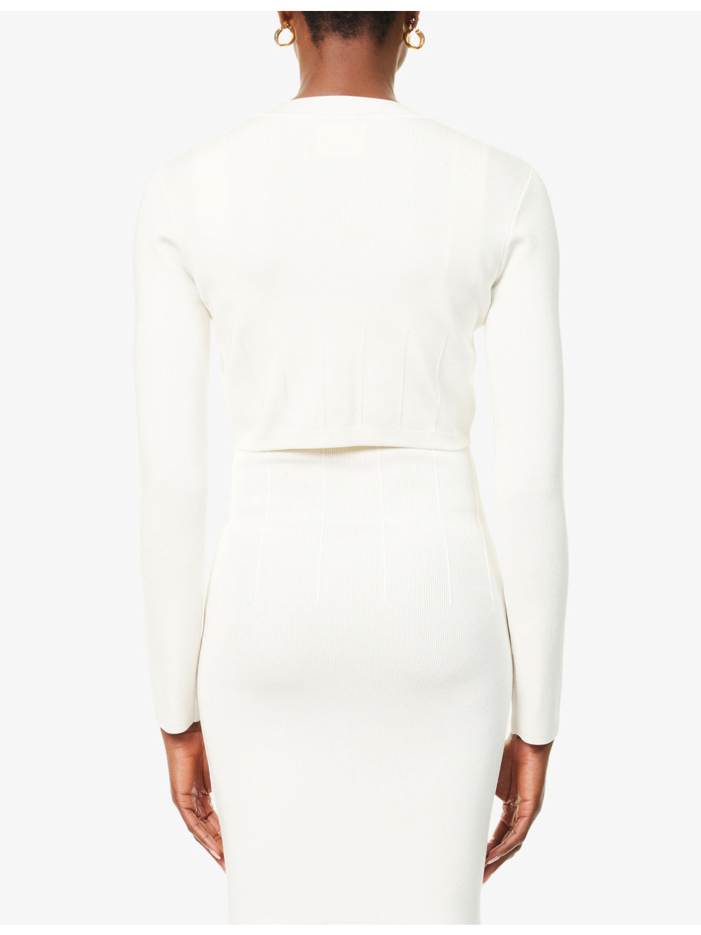 Atalanta Crop Knitted Cardigan - 4