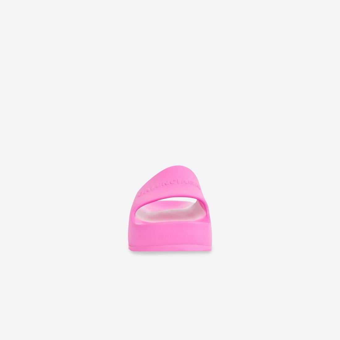 Women's Chunky Slide Sandal in Fluo Pink - 3