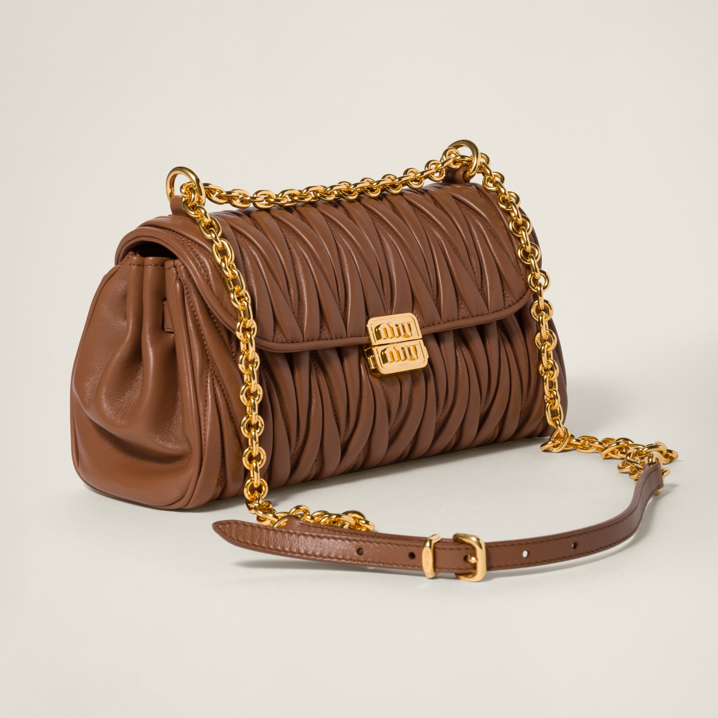 Matelassé nappa leather shoulder bag - 3