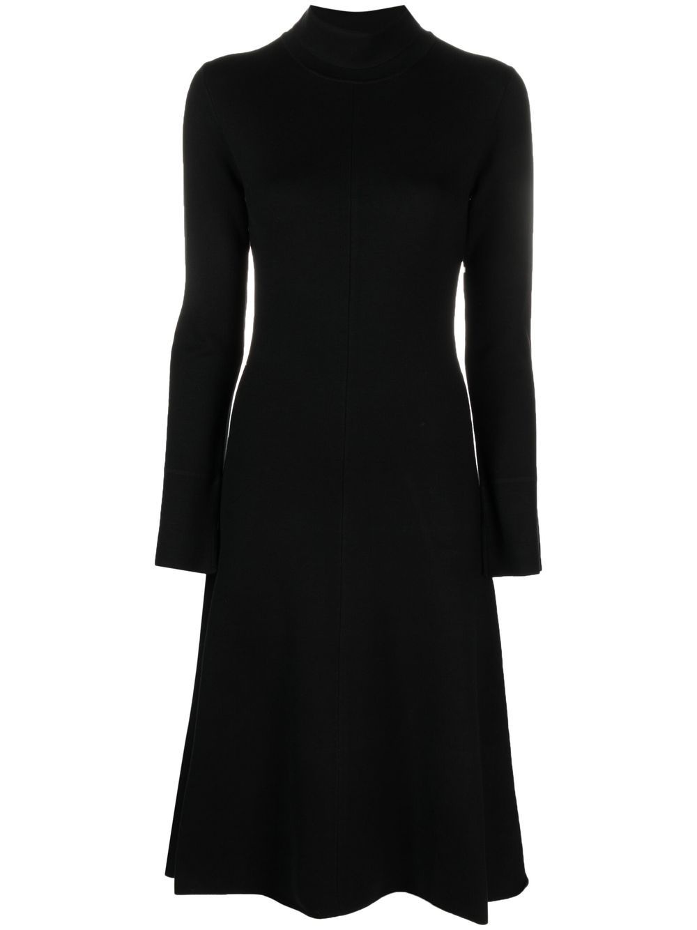 long-sleeve midi dress - 1