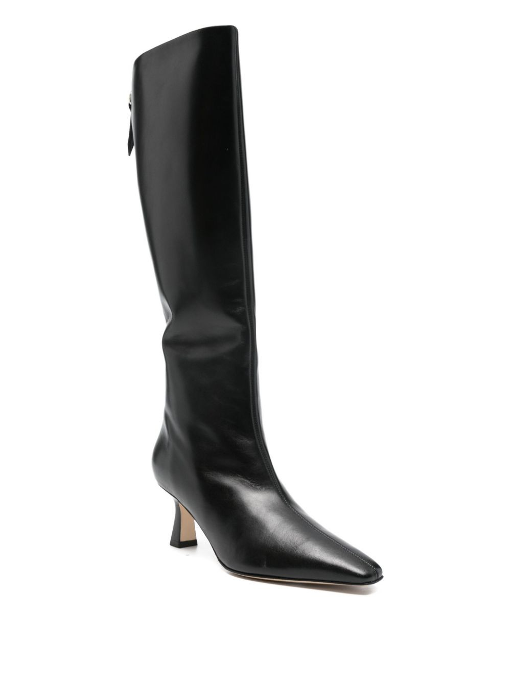 leather zip-fastening knee-high boots - 2