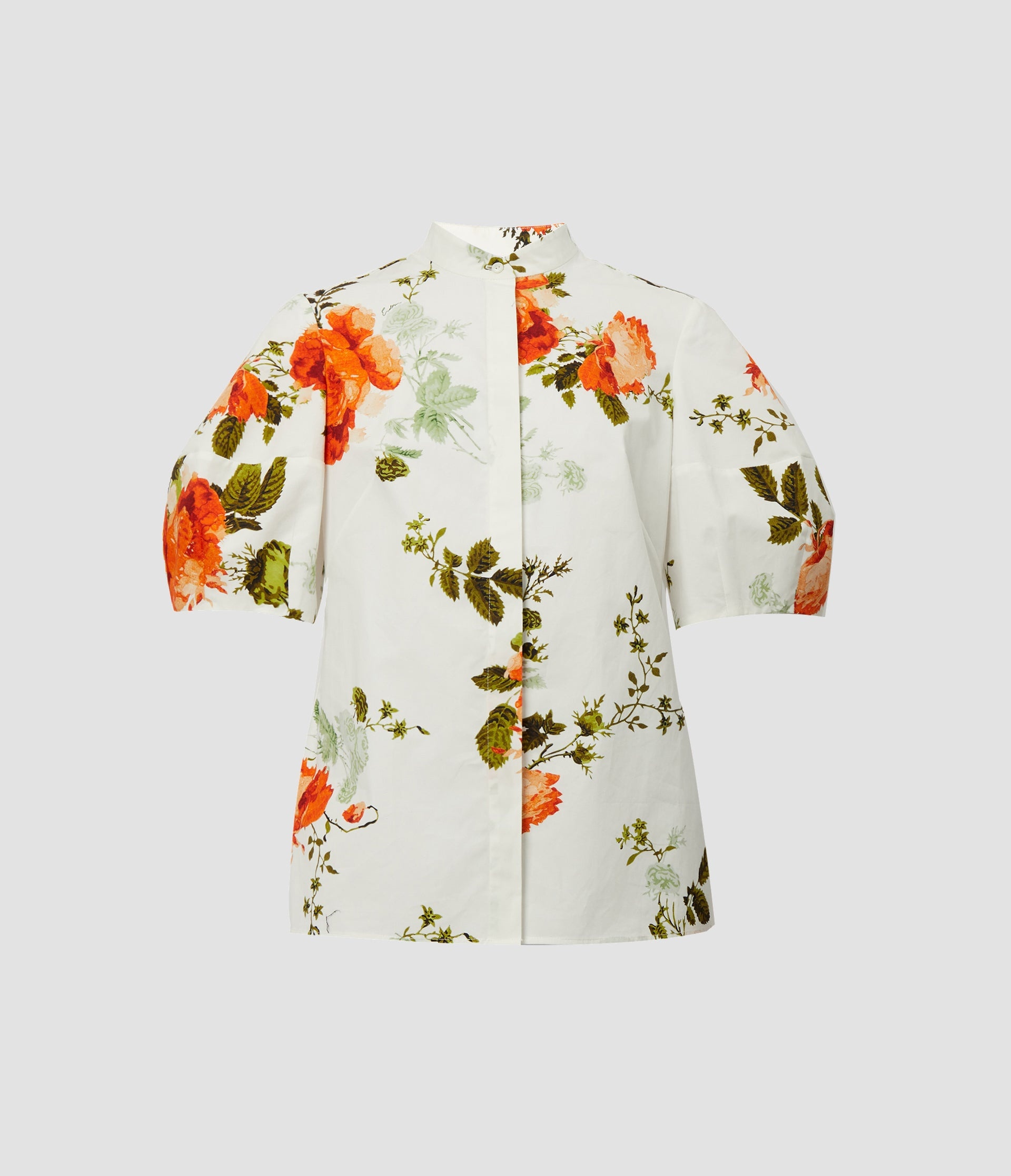 Erdem short sleeve floral shops print top.