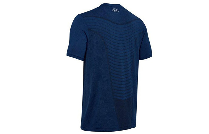 Under Armour Men's Under Armour Seamless Wave Short Sleeve Blue 1351450-449 outlook