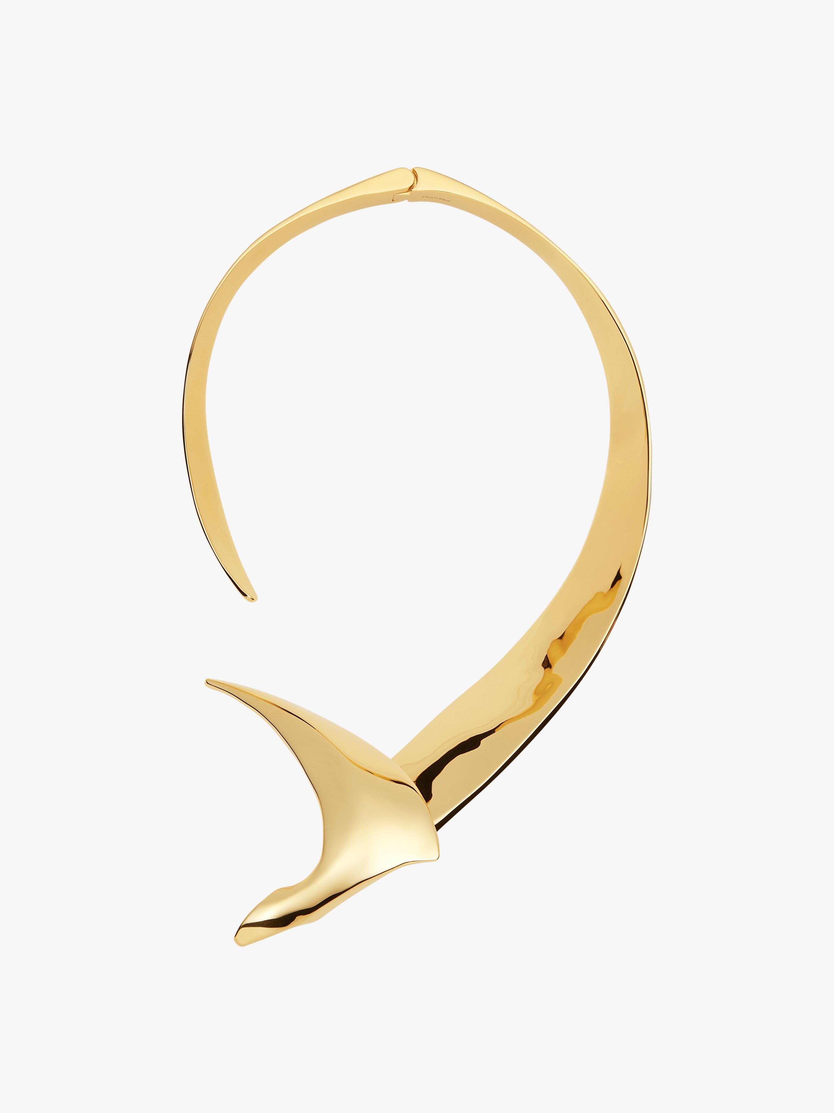 BIRD TORQUE NECKLACE IN METAL - 4