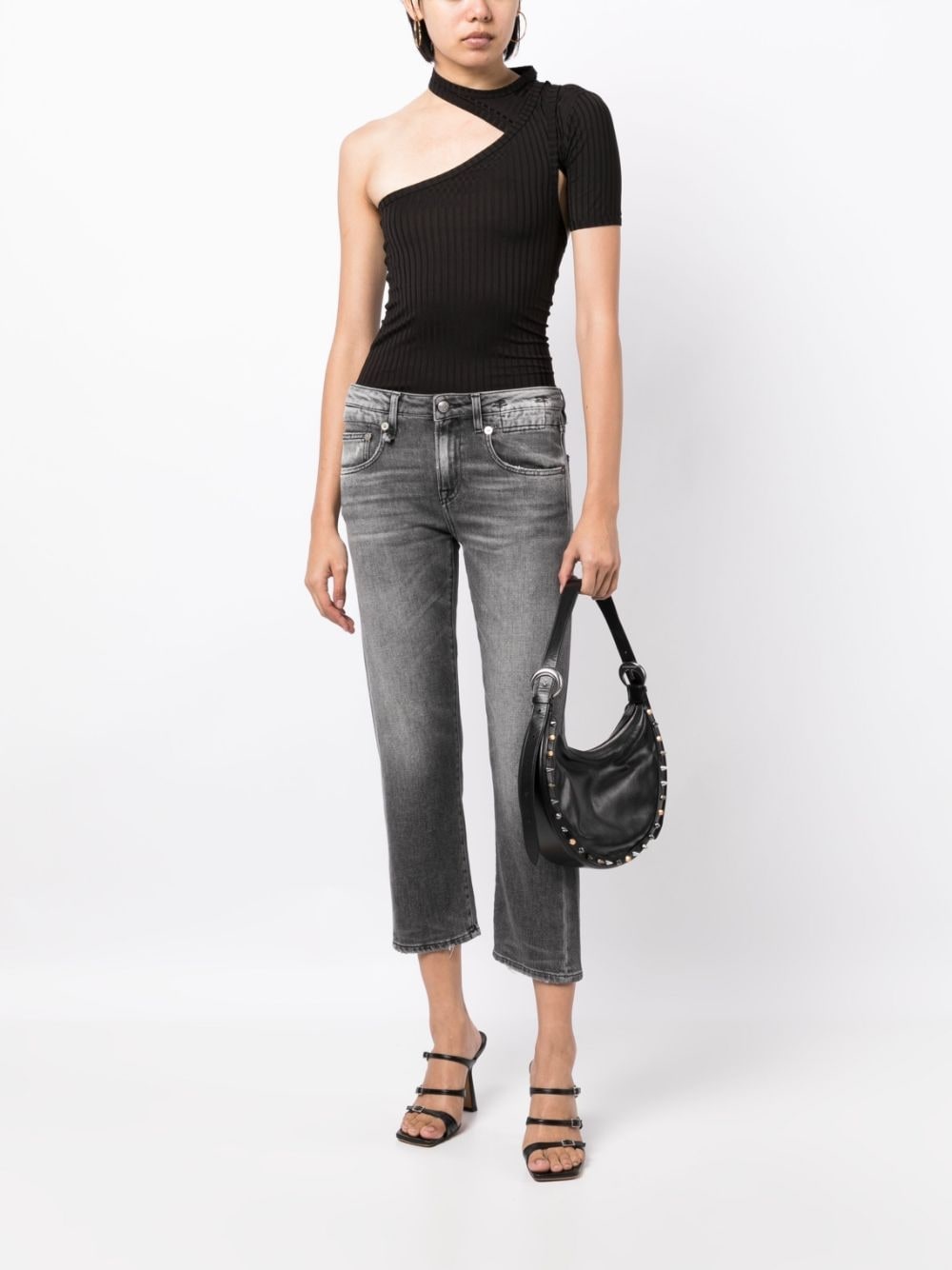 cropped straight-leg jeans - 2