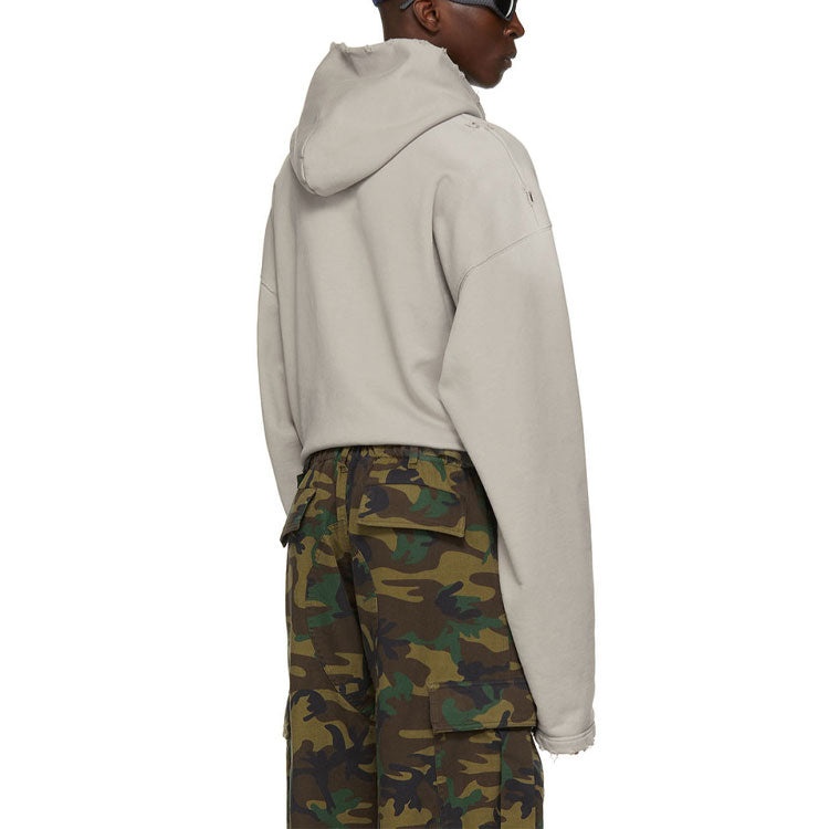 Balenciaga BB Pixel Print Hoodie 'Grey' 661711TKVF68174 - 5