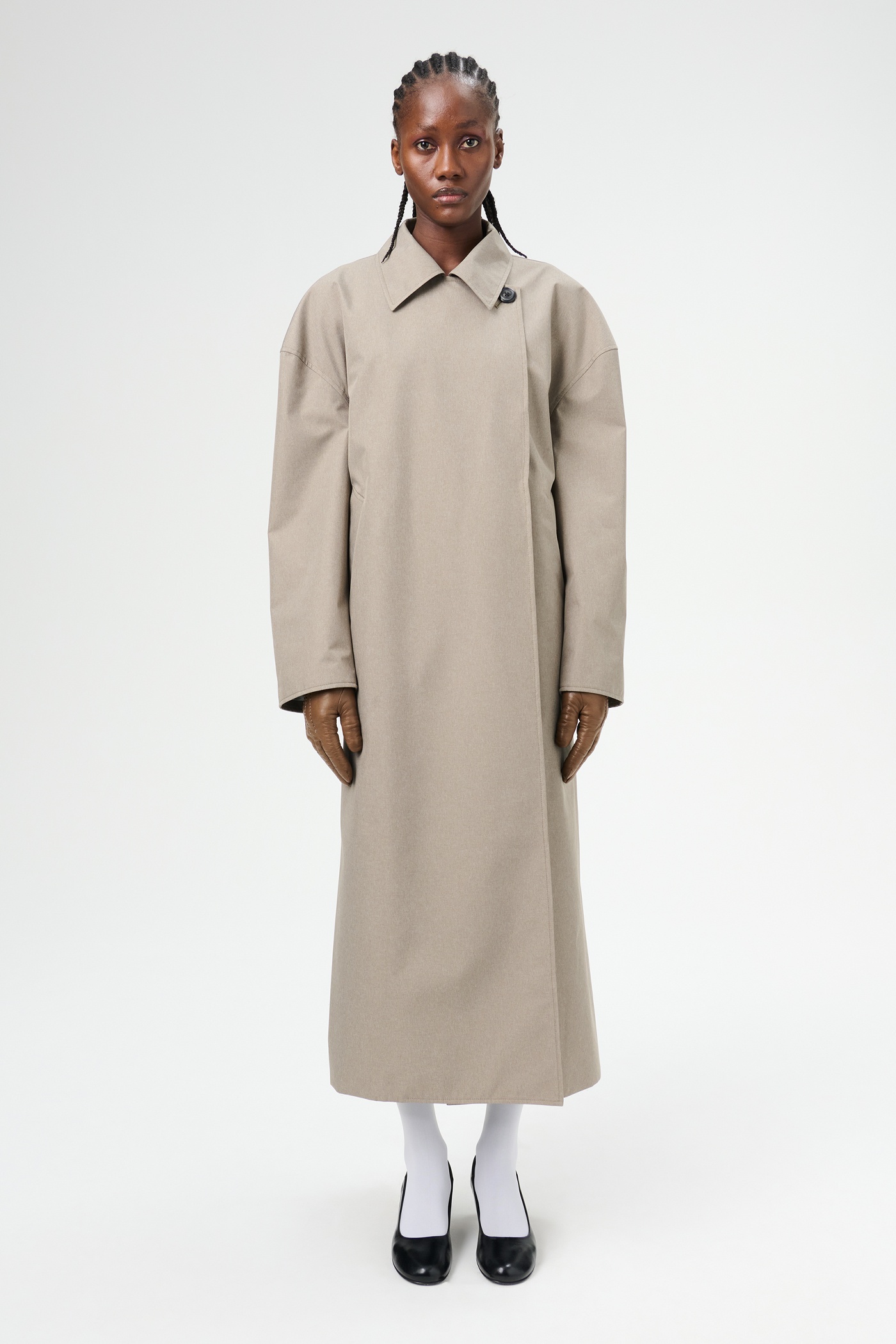 Court Coat Doubleganger Beige Mel Nylon - 7