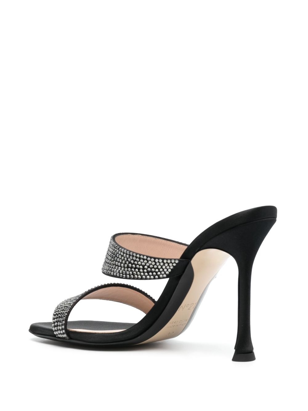 105mm sequin-embellished calf-leather mules - 3