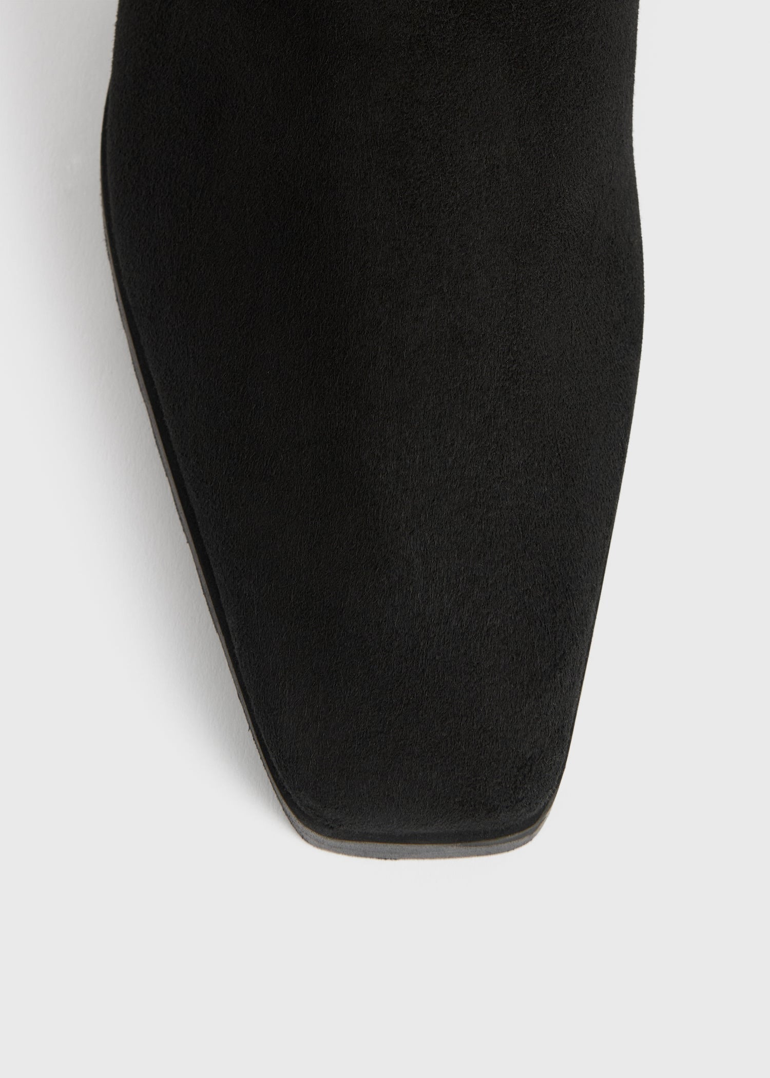 Fold-down shearling boots black - 6