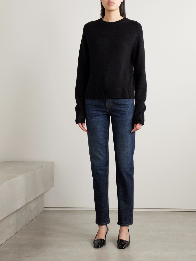 KHAITE Viv high-rise slim-leg jeans Dark denim outlook