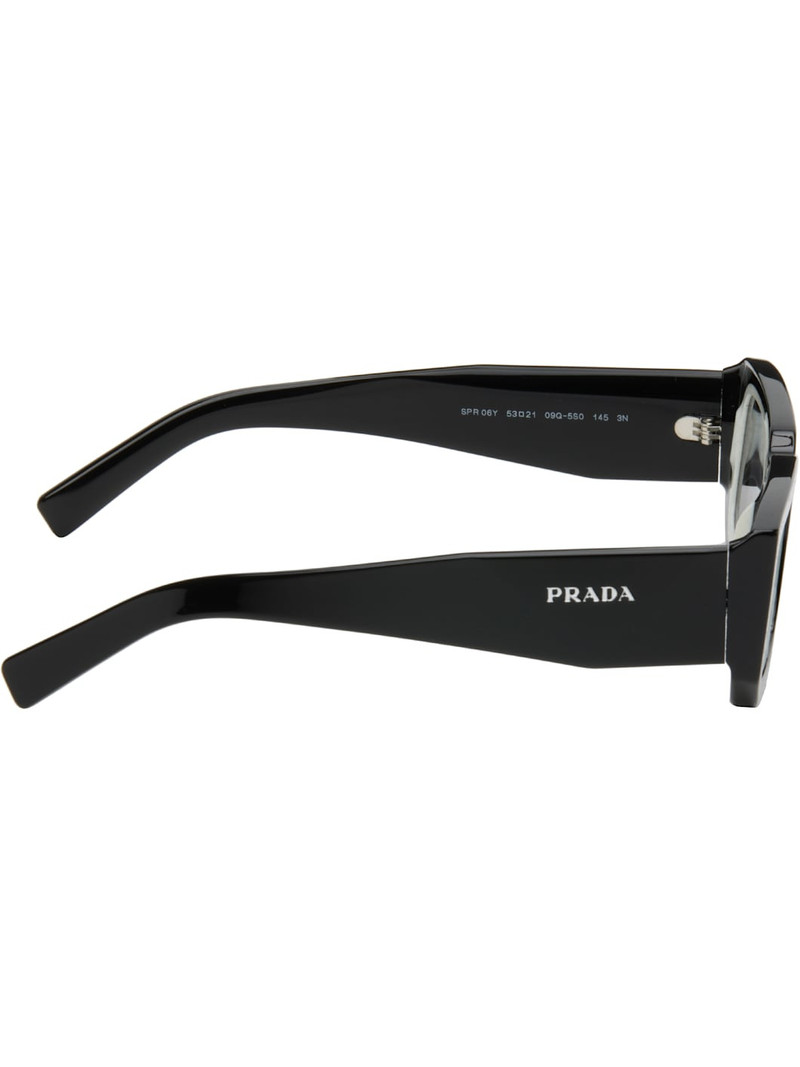 Prada Black Square Acetate Chunky Sunglasses outlook