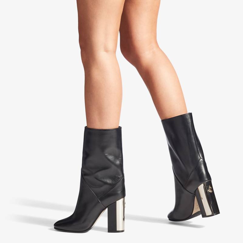 JIMMY CHOO Rydea Ankle Boot 100
Black Nappa Leather Ankle Boots outlook