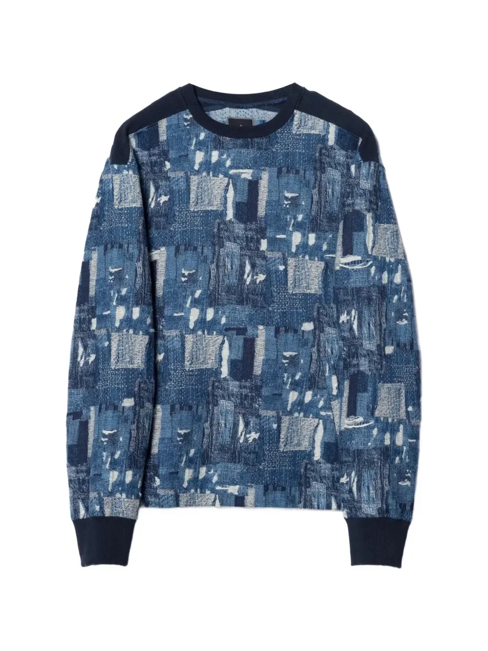 MAHABORO PATCHWORK-EFFECT LONG-SLEEVE SWEATSHIRT - 1