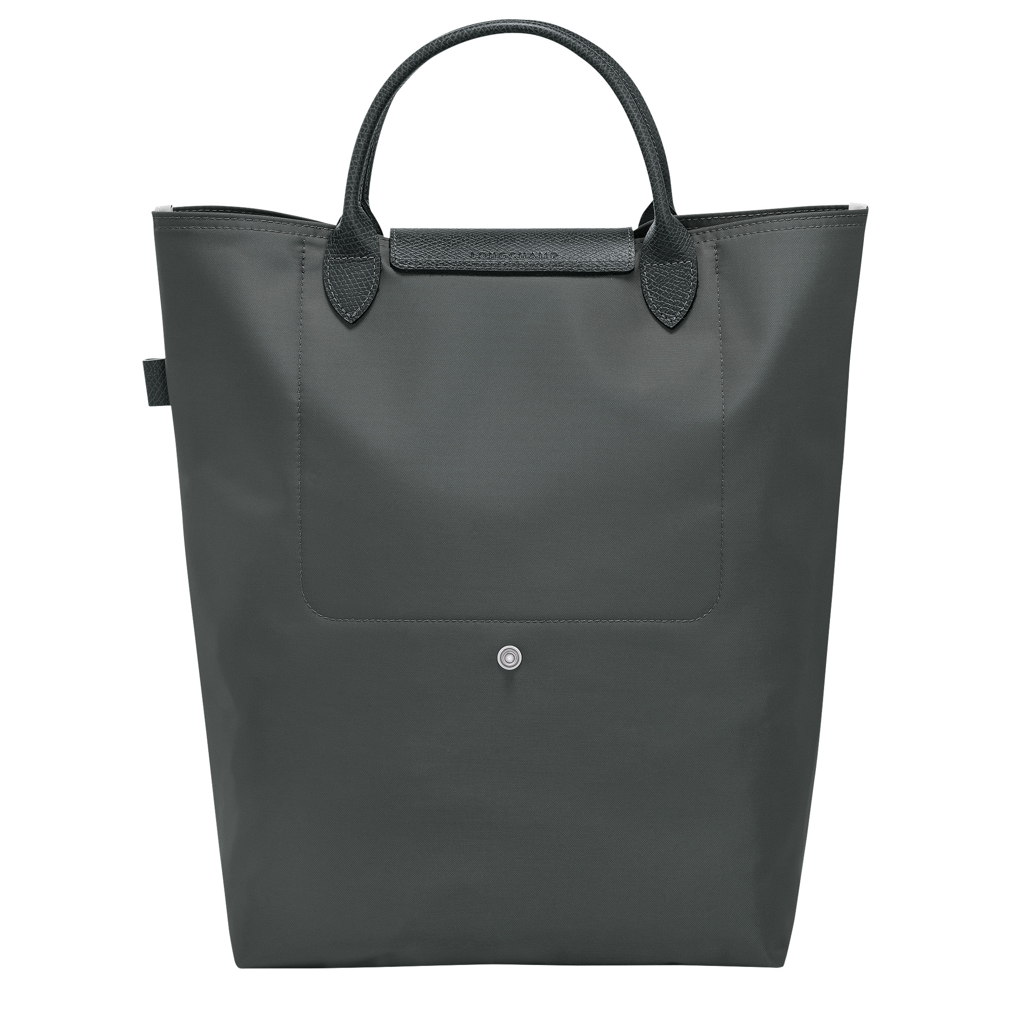 Le Pliage Green M Tote bag Graphite - Canvas - 4