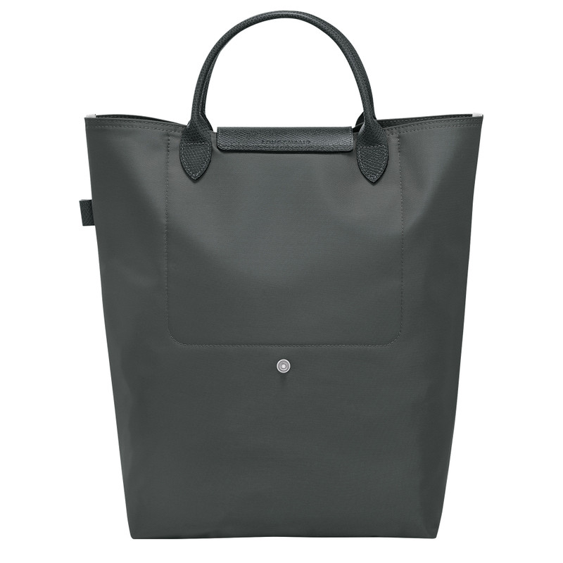 Le Pliage Green M Tote bag Graphite - Canvas 4